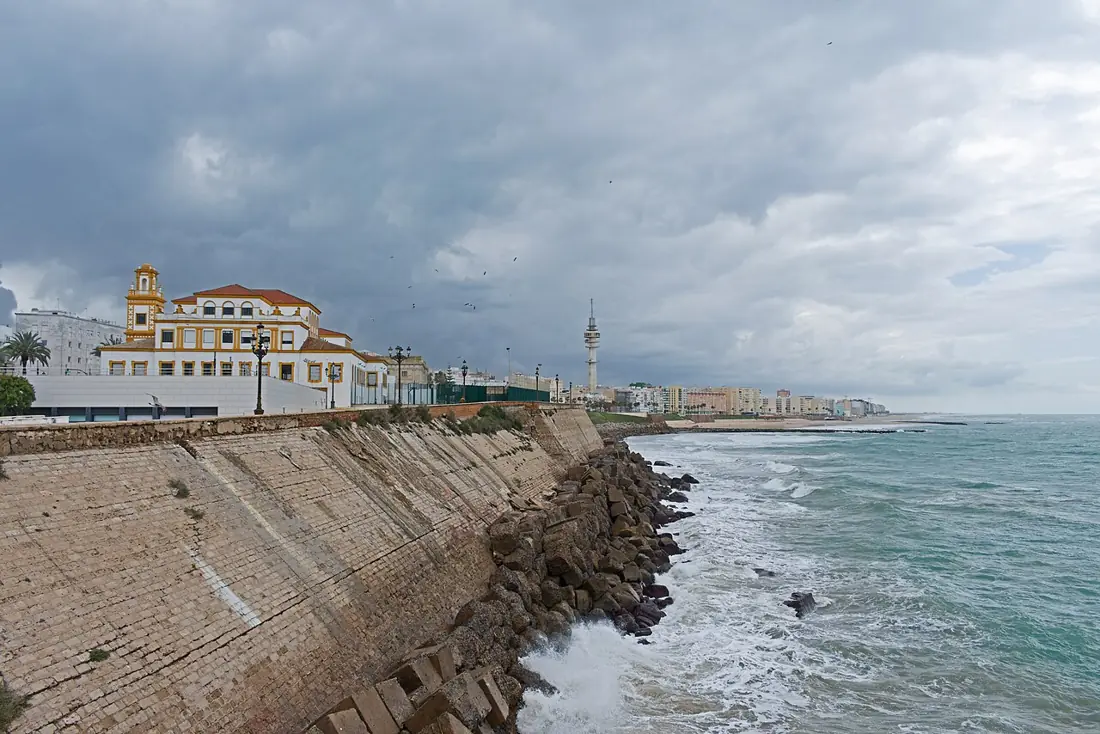 Frente marítimo de Cádiz