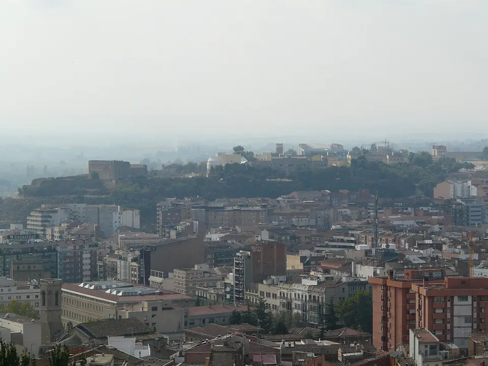 Vista de Lleida desde Gardeny