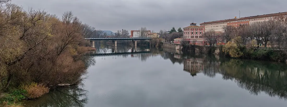 El Ebro a su paso por Logroño